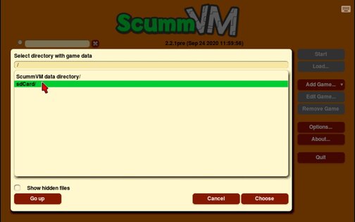 ScummVM 2.8.0. Скриншот 8