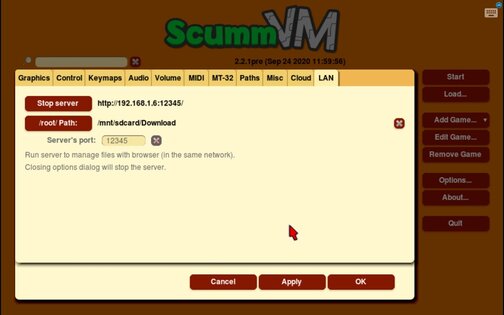 ScummVM 2.8.0. Скриншот 10