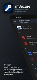 mSecure – менеджер паролей 6.1.5. Скриншот 1