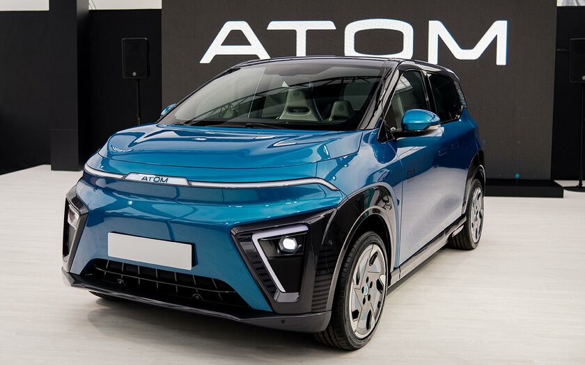 Таким будет российский электромобиль «Атом»: опубликованы первые фото и характеристики хетчбэка