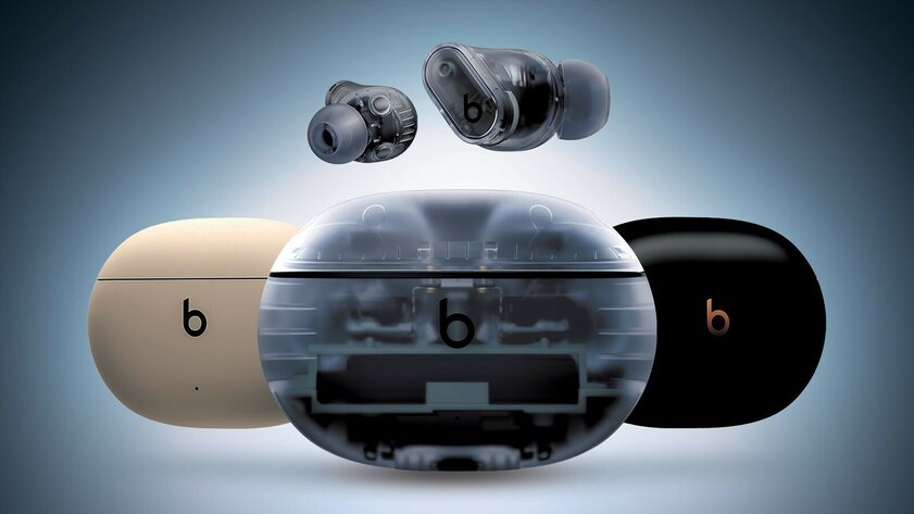 Apple представила прозрачные наушники Beats Studio Buds +. Просвечивается и корпус, и кейс