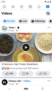 Facebook* Lite 465.0.0.11.109. Скриншот 2