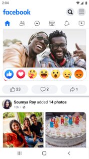 Facebook* Lite 465.0.0.11.109. Скриншот 4