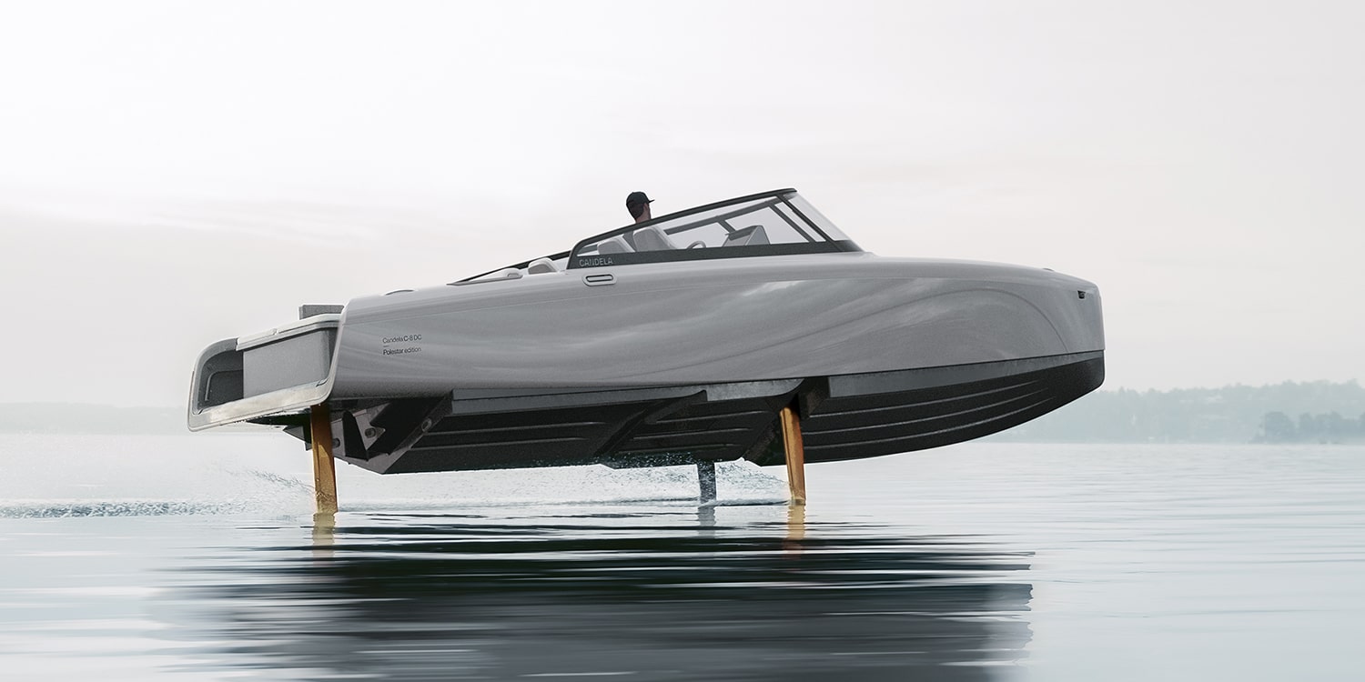 Polestar представила электрическую лодку за 400 тысяч евро: она плывёт на подводных крыльях