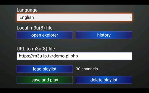 M3U IPTV 3.0.5. Скриншот 3