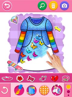 Glitter Dress Coloring 6.6. Скриншот 10