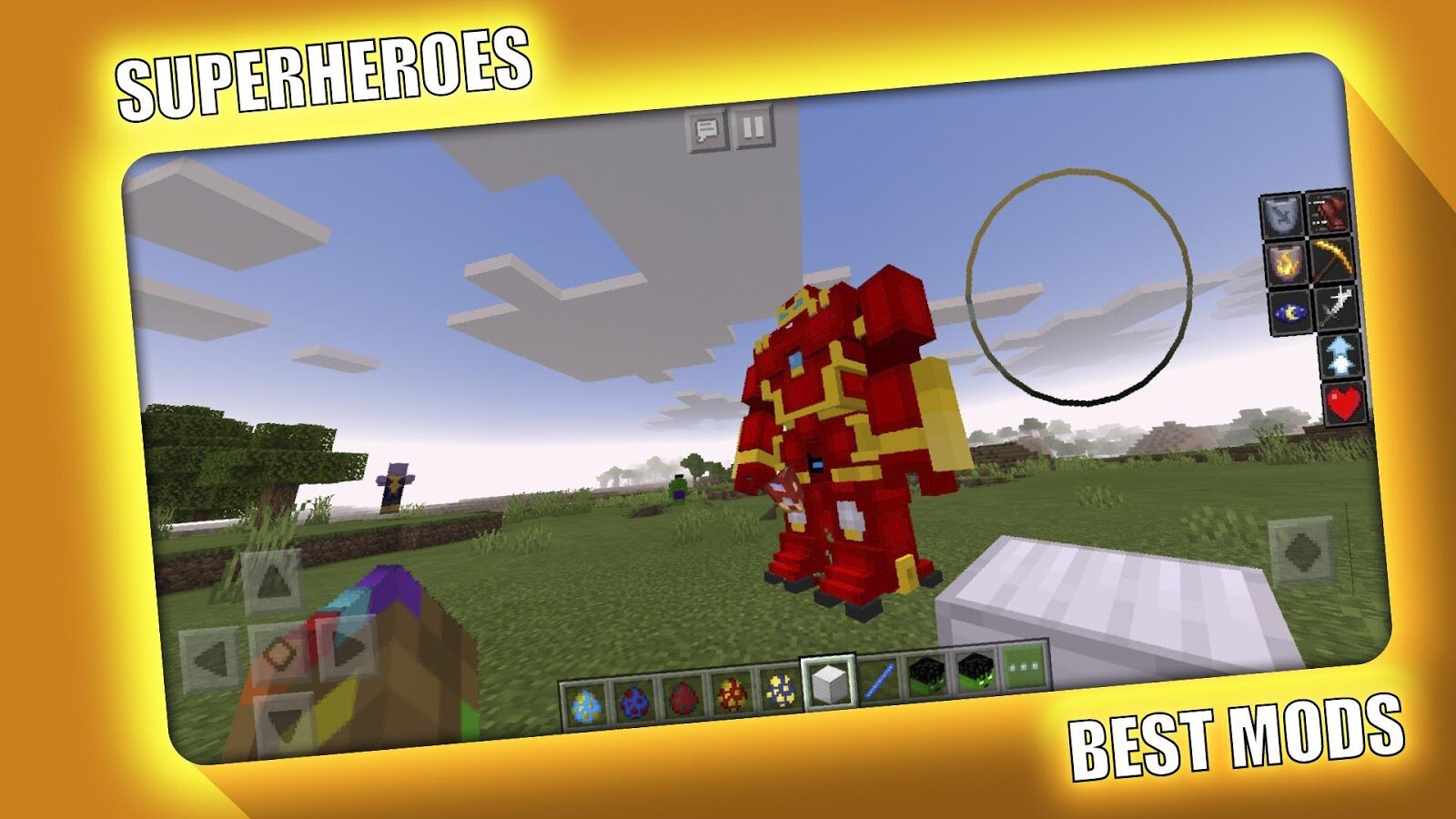 Скачать Superheroes Mod for Minecraft 2.3.44 для Android