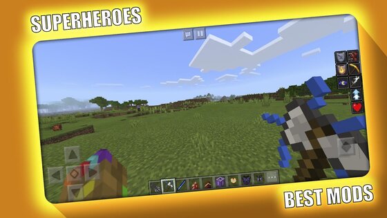 Superheroes Mod for Minecraft 2.3.44. Скриншот 2