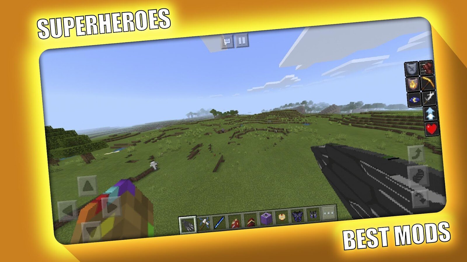 Скачать Superheroes Mod For Minecraft 2.3.44 Для Android