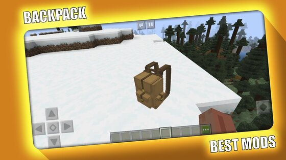 BackPack Mod for Minecraft PE 2.3.44. Скриншот 1