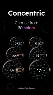 Concentric – пиксельный циферблат для часов 1.5.2. Скриншот 2