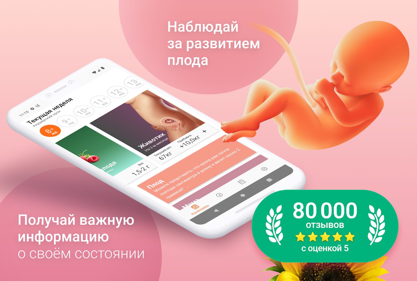 Скачать Календарь беременности по дням 3.106.0 для Android