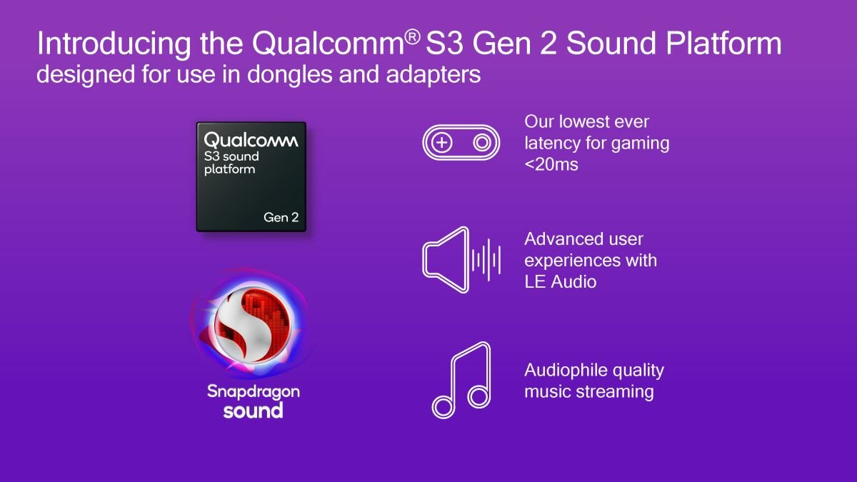 Qualcomm улучшила платформу Snapdragon Sound S3 Gen 2, вдвое уменьшив задержку  звука по Bluetooth