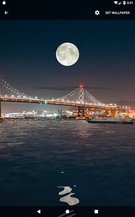 Луна над водой живые обои 1.31. Скриншот 14
