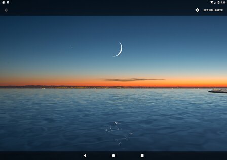Луна над водой живые обои 1.26. Скриншот 22