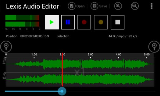 Lexis Audio Editor 1.2.175. Скриншот 3