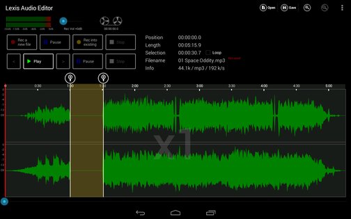 Lexis Audio Editor 1.2.175. Скриншот 9