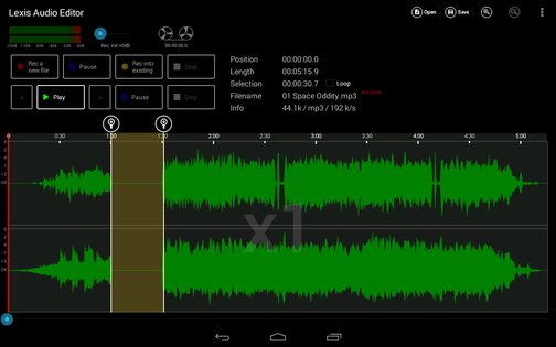 Lexis Audio Editor 1.2.178. Скриншот 9