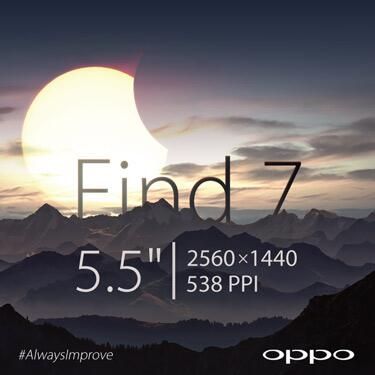 Смартфон OPPO Find 7 получит 5.5-дюймовый дисплей высокого разрешения