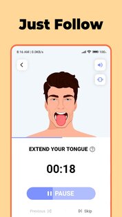 Jaw Exercises – упражнения для линии челюсти и йога для лица 17.10.29. Скриншот 3