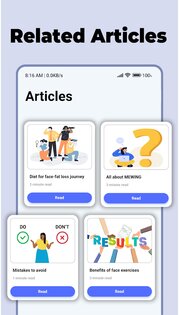 Jaw Exercises – упражнения для линии челюсти и йога для лица 18.1.2. Скриншот 22