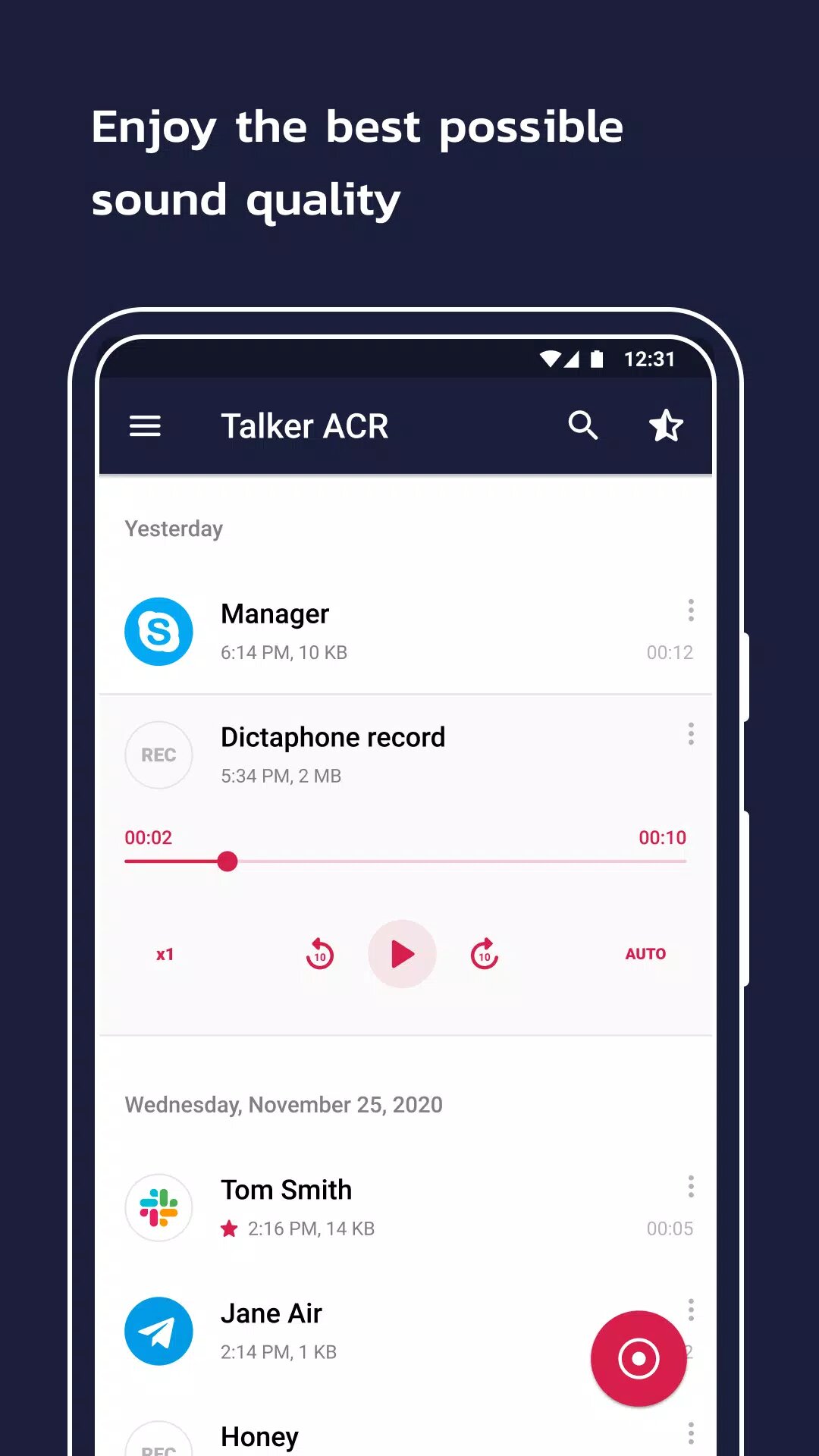 Скачать Talker ACR 1.1.258 для Android