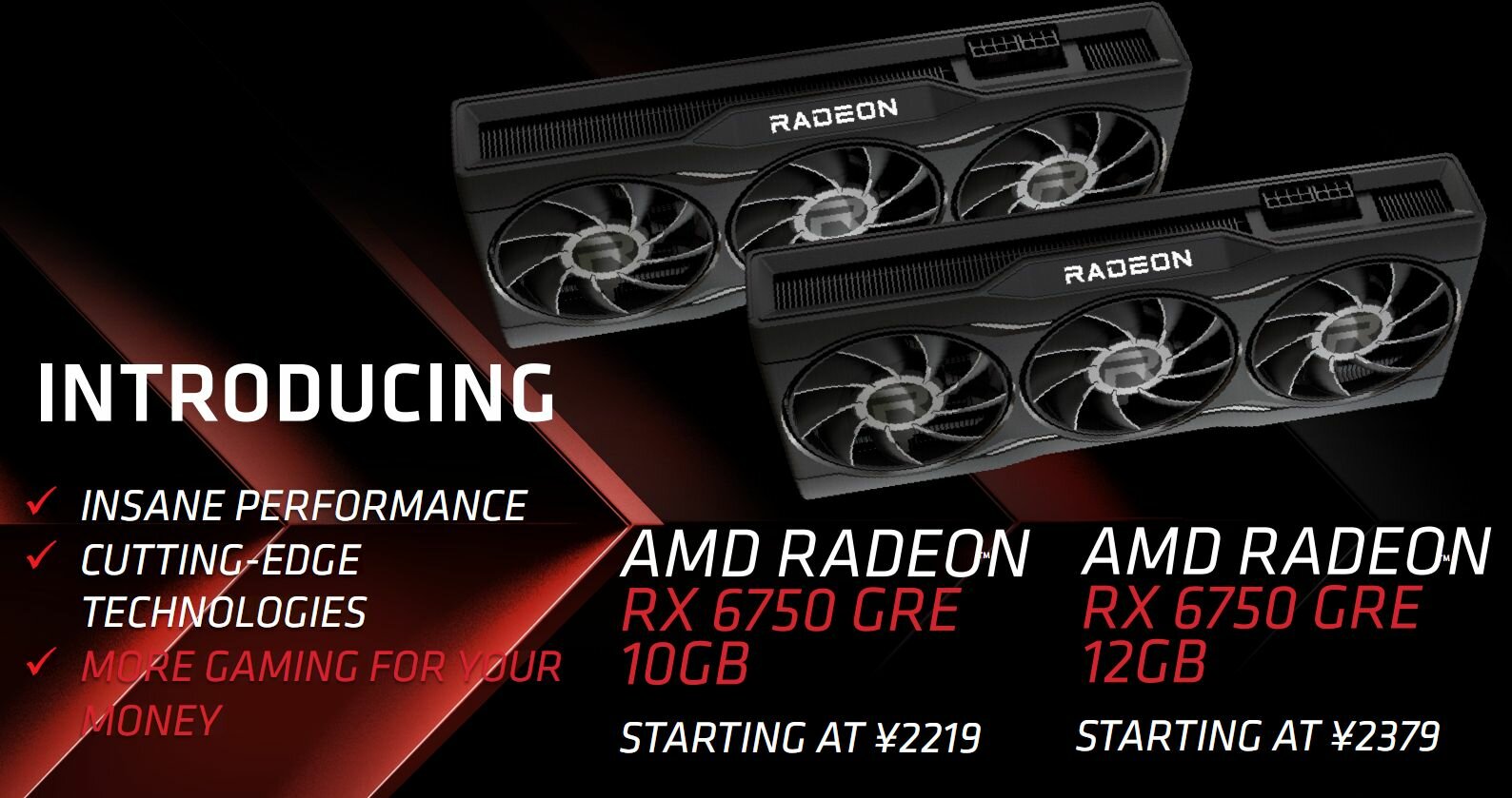 Гейминг в 1440p по цене 1080p: AMD представила дешёвые видеокарты Radeon RX  6750 GRE