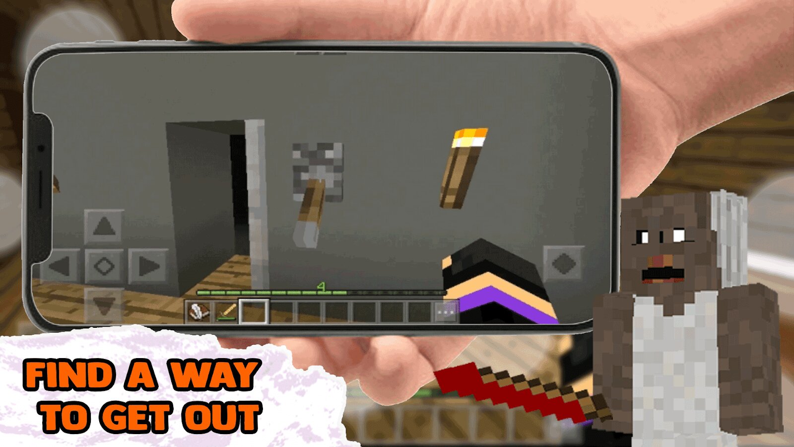 Скачать MCPE granny mod 1.1 для Android