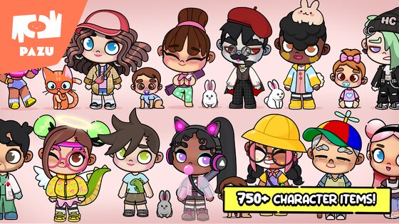 Pazu Avatar Maker – создание персонажа игра в одевалки 1.10. Скриншот 5