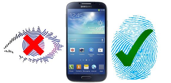 Сканер отпечатков пальцев в Samsung GALAXY S5