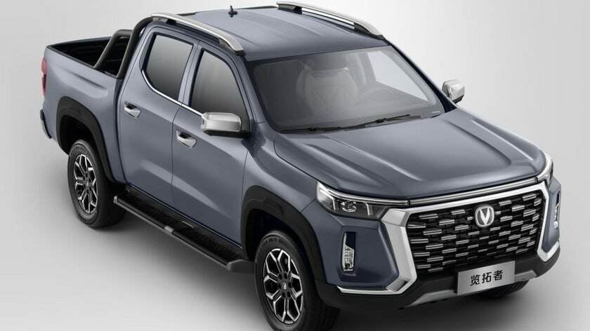 Changan представила пикап Hunter с последовательной гибридной установкой и запасом хода в 1000 км