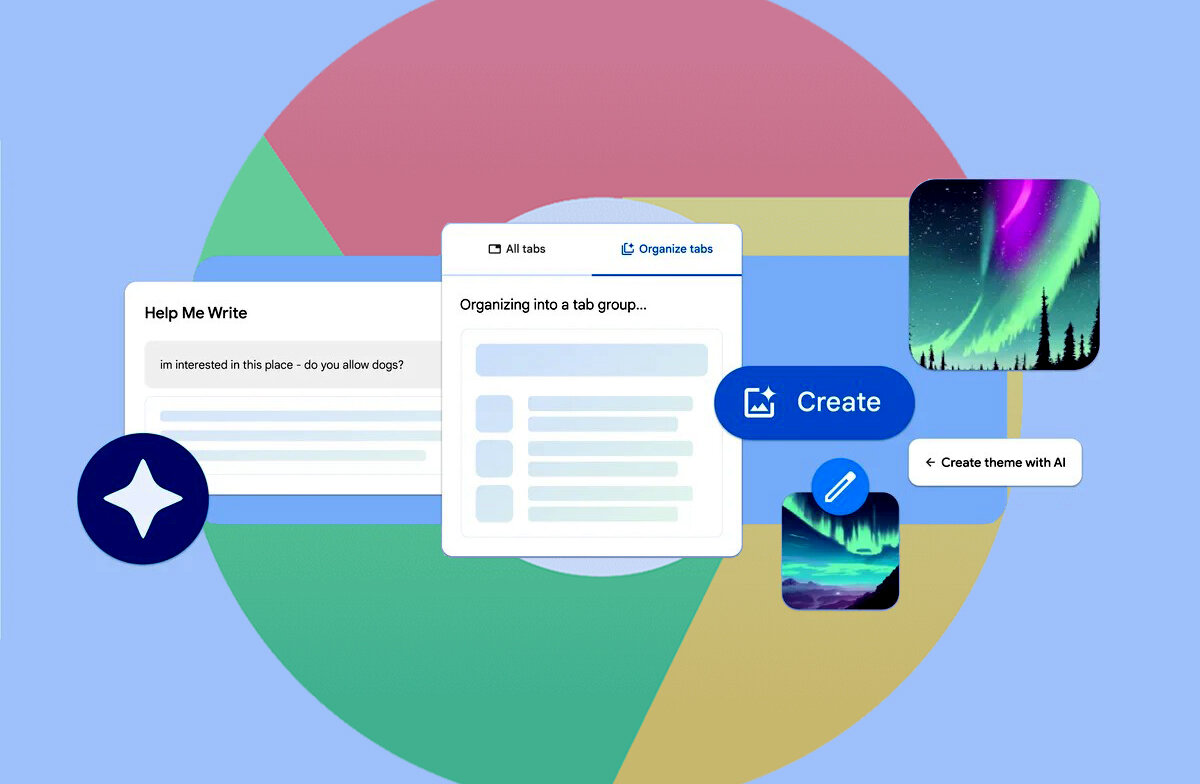 Chrome поумнел: появился ИИ, группирующий вкладки и создающий темы  интерфейса