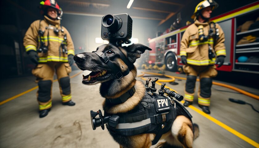 FPV-камера для собак, чтобы командовать ими удалённо: в МЧС применят нововведение