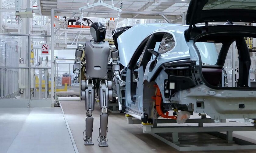 Китайские автомобили Nio начали собирать человекоподобные роботы: как это выглядит
