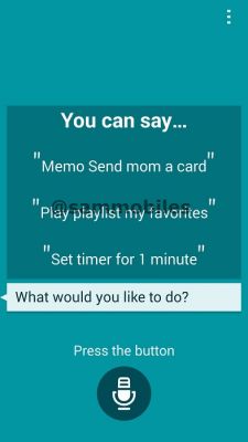 Скриншот переработанного голосового ассистента Samsung S-Voice