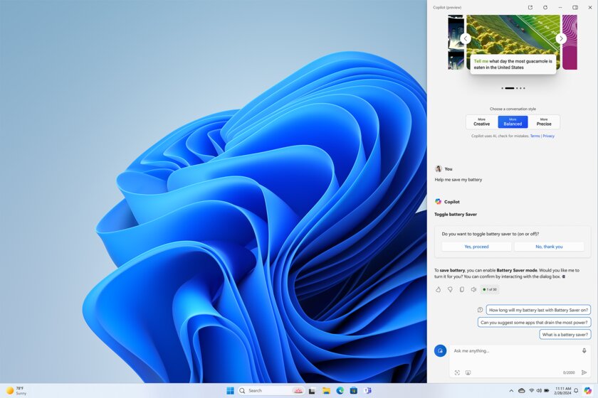 У Windows 11 крупное обновление: умная компоновка окон, нейрофункции редактирования фото и другое