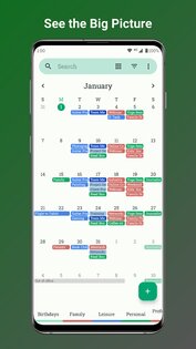 Fossify Calendar 1.0.3. Скриншот 1