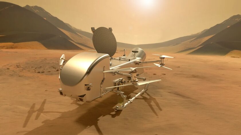 NASA отправит на Титан огромный исследовательский дрон Dragonfly