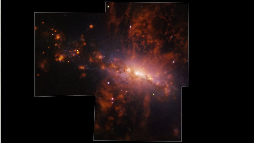 Целая галактика взрывается: учёные исследовали огромный поток газа в скоплении Девы