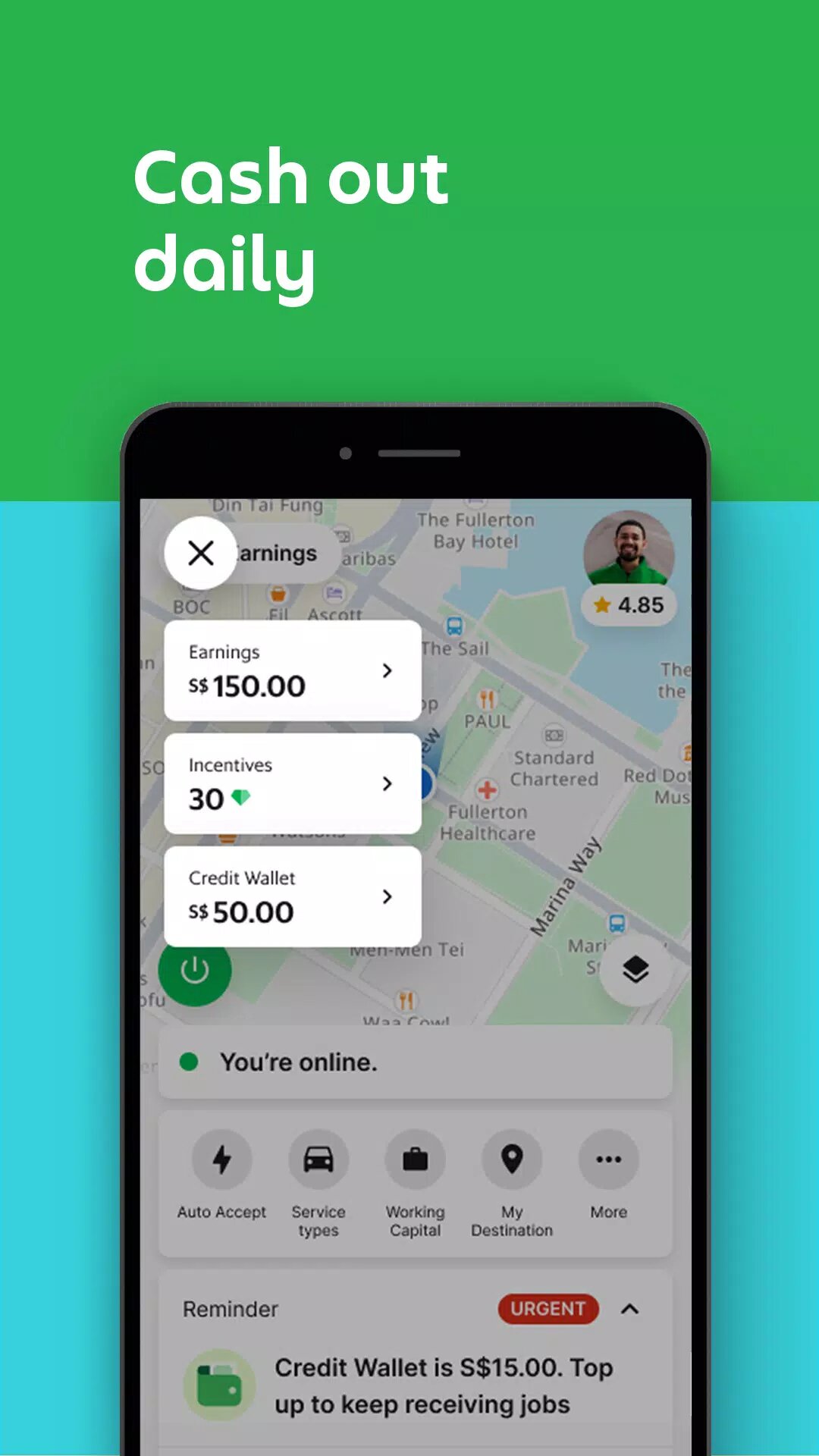 Скачать Grab Driver 5.330.0 для Android, iPhone / iPad