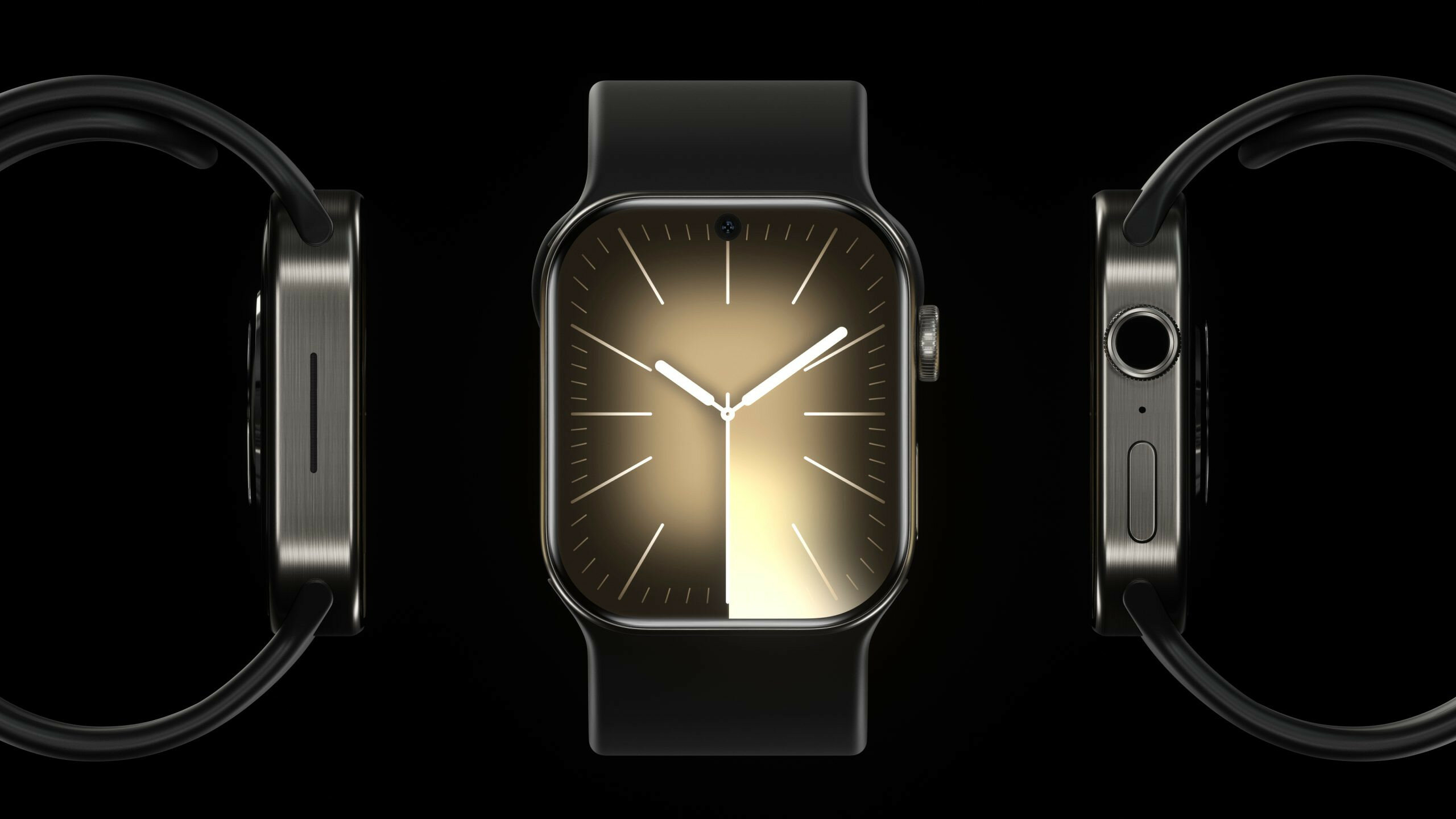 Концепт: титановые Apple Watch X с умным ремешком, Touch ID и камерой для FaceTime в дисплее