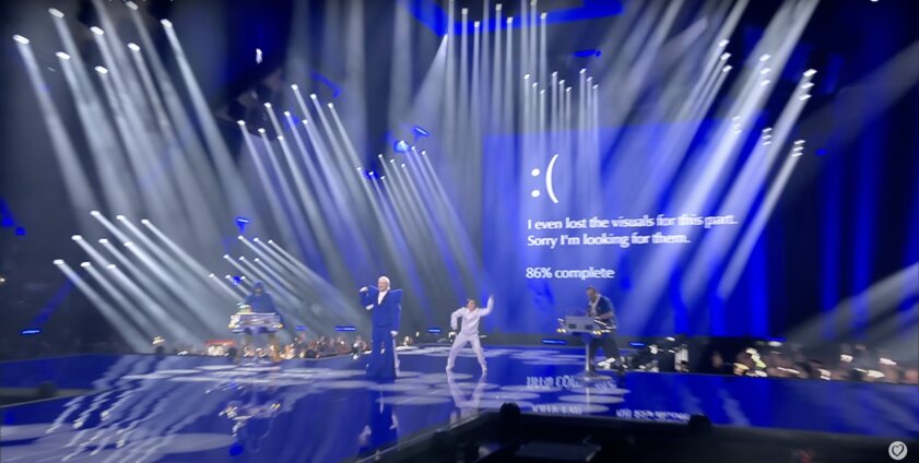 «Синий экран смерти» появился во время выступления на Евровидении 2024