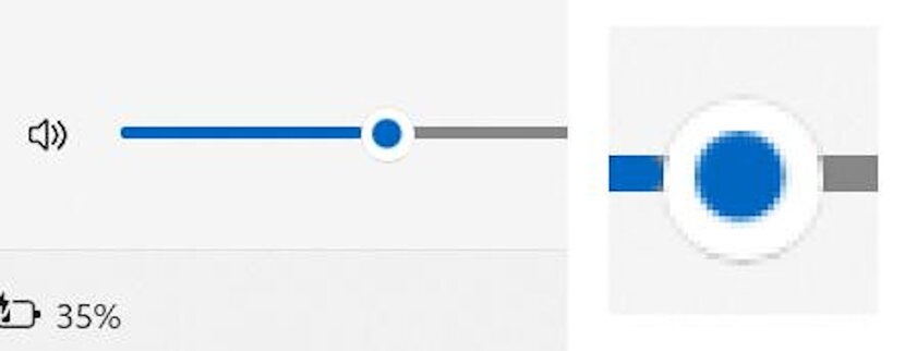 Переключатель громкости в Windows 11 не отцентрирован. Живите с этим 🤣