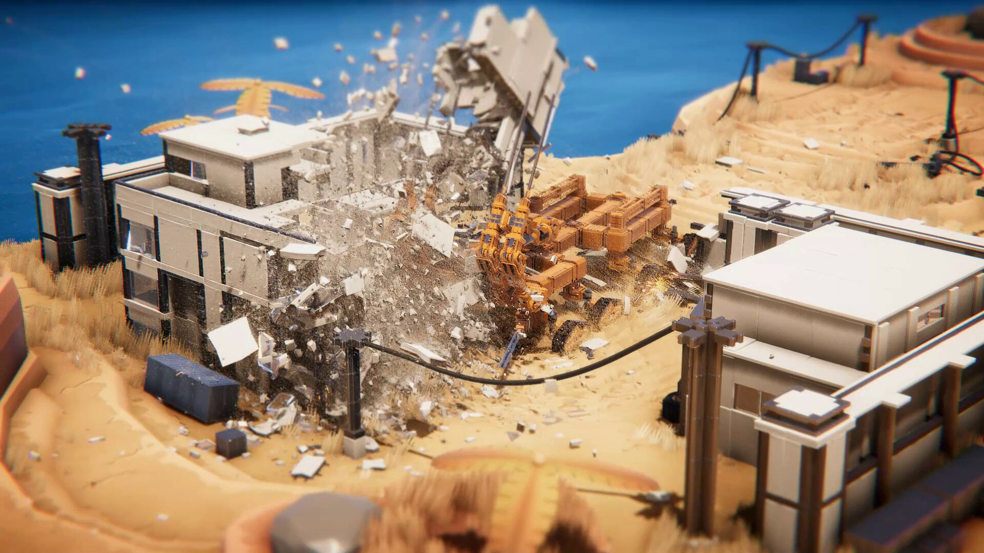 В Steam вышел симулятор разрушителя: нужно брать кран и сносить от мелких зданий до целых островов