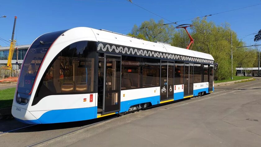 В Москве запустили первый в России беспилотный трамвай. Пока в тестовом режиме