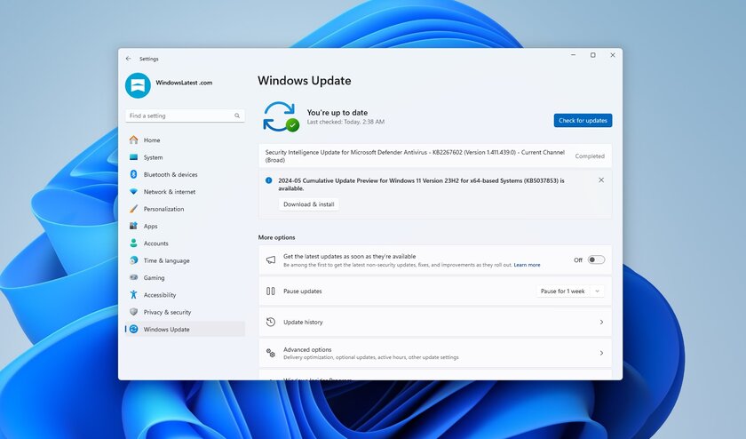 Вышло дополнительное обновление KB5037853 для Windows 11: что нового?