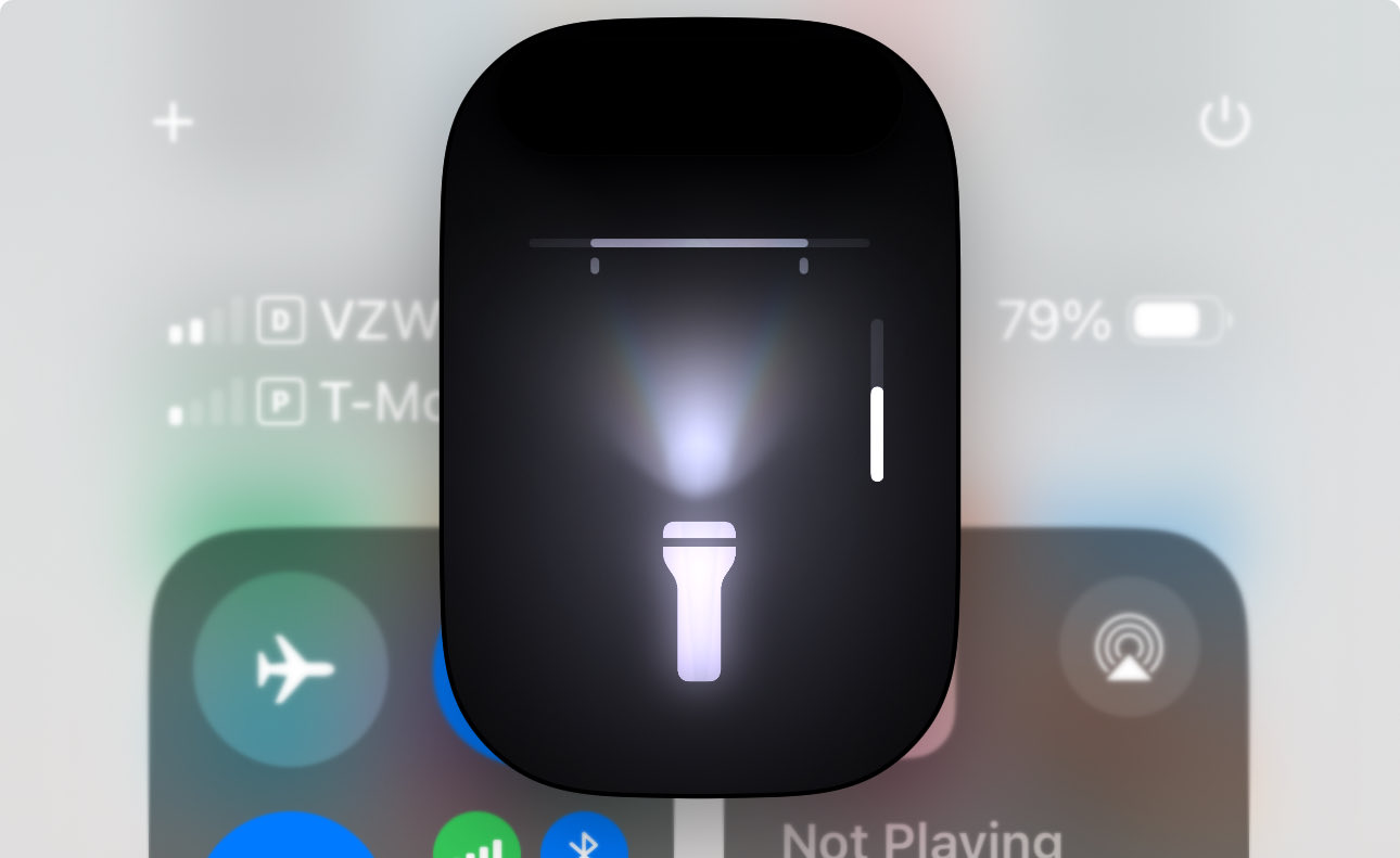 Другие не додумались? В iOS 18 можно регулировать не только яркость фонарика, но и ширину луча