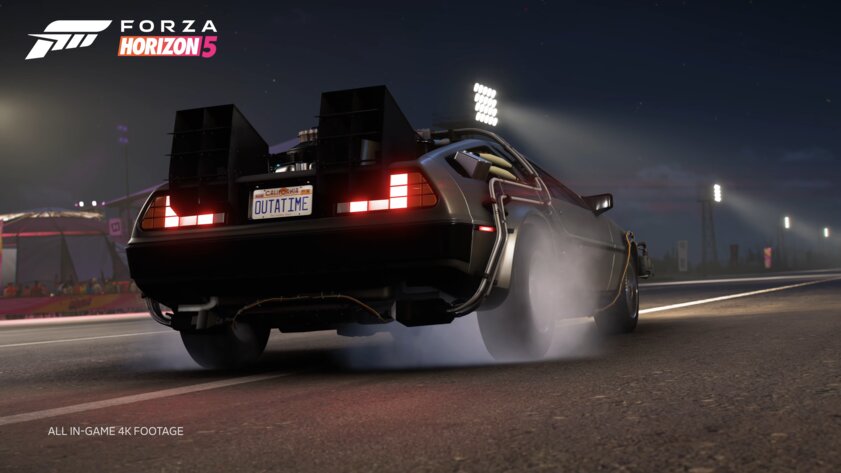 Мечтали о DeLorean из «Назад в будущее»? В Forza Horizon 5 появится набор машин студии Universal
