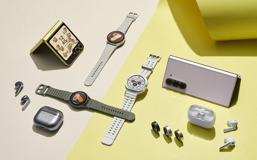 Что Samsung показала на презентации: пылезащита в складных смартфонах, титановые часы, ИИ-наушники с подсветкой