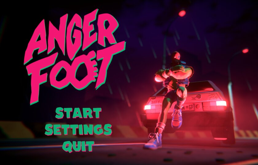 Состоялся релиз Anger Foot — яркого шутера с пинками и хард-бассом